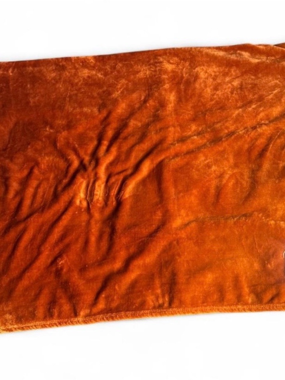 Rae Dunn Brown fall Plush Throw blanket harvest a blessings, patch, cozy holiday - Picture 4 of 7